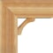 Ekena Millwork Legacy Block Rough Sawn Bracket w/ Offset Brace, Western Red Cedar, 8"W x 18"D x 18"H BKT0806X18X18LEC05RWR - alternate 3